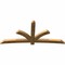 Ekena Millwork Davenport Rough Sawn Timber Gable Bracket, Western Red Cedar, 108"W x 49"H x 4"D x 6"F, 11/12 Pitch GBW108X49X0406DAV00RWR - alternate 4